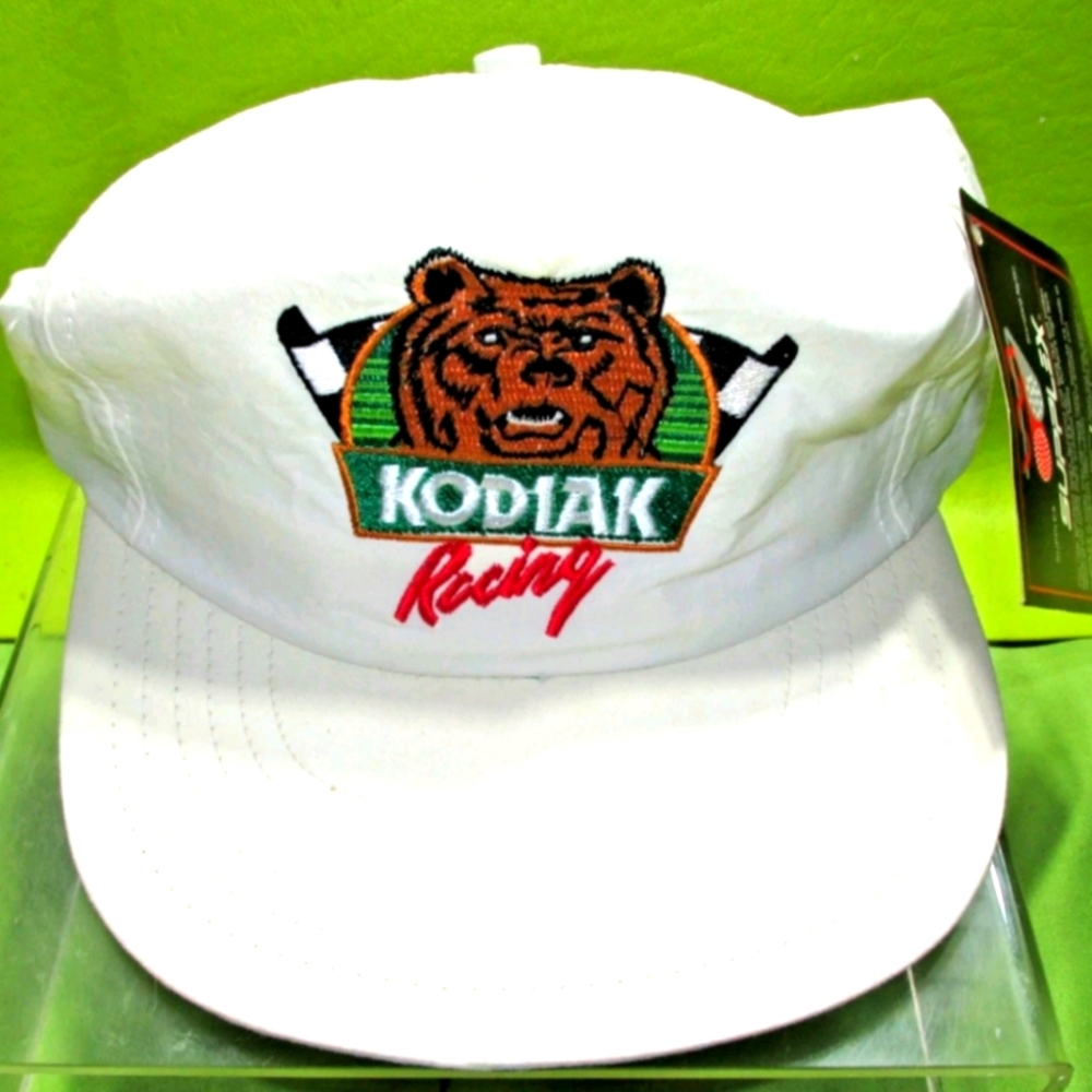 Vintage Kodiak Tobacco Racing Baseball Hat Snapback Cap NWT Supplex USA. 